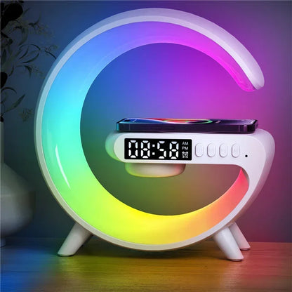Multifunctional charging station with light