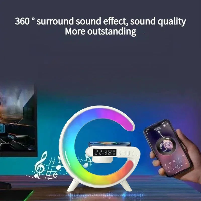 Multifunctional charging station with light