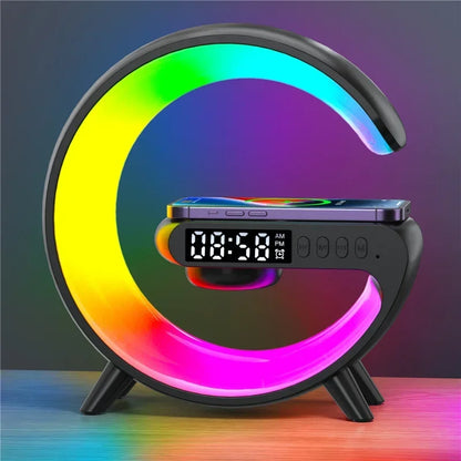 Multifunctional charging station with light