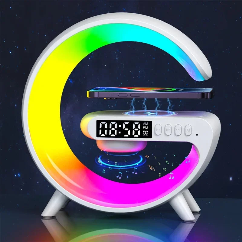 Multifunctional charging station with light
